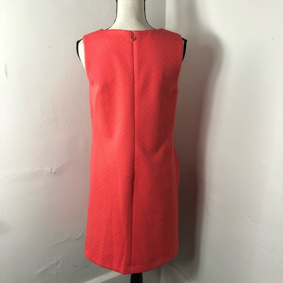 Tommy Hilfiger Coral Textured Sleeveless Dress - Picture 5 of 6